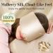100% Mulberry Silk Sleep Mask - Adjustable Blackout Eye Mask for Side Sleepers | Large Size Travel Mask for Men & Women - Taupe - Buy Online on GoSupps.com