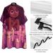 African American Black Girl Purple Barber Cape - Professional Hair Cutting Salon Apron Water Stain Resistant Anti-Static 56.7 66.9 Inch - Buy Online on GoSupps.com