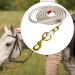 Magideal Faircase: 4m Beige Cotton Braided Horse Reins with Carabin Hooks for Training Horses Pets & Sheep - International Shipping Available - Buy Online on GoSupps.com