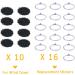 8-Pack Camera Mic Windscreen Dead Cat Furry Wind Muff Cover for Canon G7X Sony Samsung DSLR Mic - 2.4CM - Buy Online on GoSupps.com