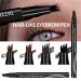 Waterproof Microblade Eyebrow Pen | Long-Lasting Smudge-Proof Brow Pencil | 4 Tip Microblading Makeup Pens in Dark Grey+Black - Buy Online on GoSupps.com
