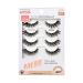 KISS My Lash But Better Fake Eyelashes Multipack Bare Affair 4-Pair Pack Invisible Lightweight Reusable Contact Lens Friendly Voluminous Comfortable | 8 Total