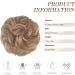 FESHFEN Warm Blonde Messy Bun Hair Scrunchie - Curly Wavy Updo Hairpiece for Women - Synthetic Donut Hair Piece (Pack of 1) - Buy Online on GoSupps.com
