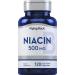 Piping Rock Niacin 500mg Flush | 120 Capsules | Non-GMO and Gluten Free Supplement