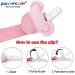 Personalized Pink Pacifier Chain with Name | Custom Cotton Fabric Mouse Design | Baby Pacifier Leash - Buy Online on GoSupps.com