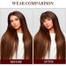 NICENEEDED Light Brown Clip in Bangs Wispy Bangs Clip in Hair Extensions Air Bangs Fringe Natural Curved Wispy Bangs Faux Hairpieces for Women Daily Wear - Buy Online on GoSupps.com