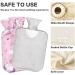 Naanle Pink Unicorn Hot Water Bottle | 1L Heat Therapy for Pain Relief | Ideal for Bed Hand & Foot Comfort | Transparent Bag Included - Buy Online on GoSupps.com