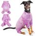 Surgical recreational suit for dogs dog body after op castration wound protective suits for dog recursuit surgical suit for female/male dog (purple l) l a-lila