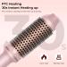 Thermal Ceramic Ionic Hot Brush with LCD Display - 10 Temps, 120-210 Heated Round Brush for Volumizing, Curling, Straightening - Dual Voltage Travel Styling Tool, 38mm Pink - Buy Online on GoSupps.com