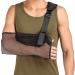 Cool Mesh Arm Sling Medical Shoulder Immobilizer Thumb Support Rotator Cuff Wrist Brace Strap Lightweight Breathable Comfort for Broken&Fractured Bones