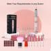 JUEMEL Portable Electric Nail Drill Kit 35000rpm - Professional Efile Set for Acrylic and Gel Nails - Manicure Pedicure Tool with 17pcs Bits and Accessories - Pink - Buy Online on GoSupps.com