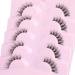 3D Curly Half False Eyelashes by Focipeysa - Natural Look Cat Eye Wispy Lashes with Clear Band - Pack of Fake Lashes (F05) - Buy Online on GoSupps.com