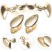 Frcolor Hip-Hop Teeth Grills - Gold Vampire Prosthesis for Adults | Funny Halloween Copper Braces - Buy Online on GoSupps.com