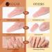 UR SUGAR Pink Brown Poly Extension Gel Nail Set - 6 Color Thermal Poly Nail Gel Kit for Women | Builder Gel in Pink, White, Brown - Soak Off Gel Polish Gift Box - Buy Online on GoSupps.com