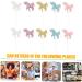 HOMSFOU 10pcs Unicorn Plugin Sequin Cupcake Toppers Cake Decorations Rainbow Cupcake Toppers Dessert Topper Celebration Party Decor Glitter Bride Cloth Insert Card Sequins Assorted Color 12x6cm - Buy Online on GoSupps.com