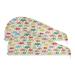 Colorful Graffiti Star Pattern Dry Hair Cap 2 Piece Quick Drying Towel Set with Button Headband Super Absorbent Soft & Comfortable