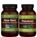 Global Healing Paratrex & Aloe Vera Kit - Advanced Herbal Supplement Detox of Unwanted Organisms for Healthy Digestion Natural Aloe Vera Leaf Supplement Supports Digestive System - 60 Capsules Each