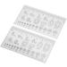 Soft Nail Art Ruler Ultra Thin Nail Measuring Ruler Transparent Portable Flexible for Steel Ball - Buy Online on GoSupps.com