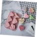 Alipis 2pcs Heart Chocolate Mold DIY Candle Mould Heart Shaped Dessert Mold Tray Mousse Pink - Buy Online on GoSupps.com