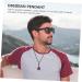 Magiclulu 3-Stone Men's Crystal Necklace - Portable Chain with Safety Buckle - Stylish Jewelry for All Occasions - Buy Online on GoSupps.com