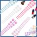 LIARTY 196 Pieces French False Nails - Colorful Holo Fake Nails for Short Natural Round Tips | Perfect for Women & Ladies - Buy Online on GoSupps.com