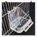 Parrot Bath Box Bird Cage - 1 Piece Parakeet Caged Accessory Supplies Bathing Tub Bath for Most Birdcage Pet Parrot Budgie Parakeet Lovebird Cockatiel Cage Water Shower Transparent - Buy Online on GoSupps.com