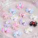18 Pcs 3D Nail Art Bowknot Nail Charm Jewelry DIY Manicure Decoration Nail Studs Nail Art Accessories Easy To Use DIY Nail Accessories Resin Colorful - Buy Online on GoSupps.com