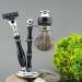 Haryali London 5 Pc Shaving Kit with Best Badger Shaving Brush and 3 Edge Shaving Razor - Black Color Shaving Set - Perfect Gift - Buy Online on GoSupps.com