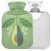 NAANLE AVOCADO SLICE hot water bottle with cover Transparent hot water bottle 1l of warm head for bed Handfoot Warmer pain relief heat and cold therapy