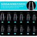 HIOTIOL Soft Gel Nail Tips 552Pcs - Full Cover Soak-off Extensions - Medium Coffin Half Matte Clear - 12 Sizes - Ideal for Salons and DIY Art - Buy Online on GoSupps.com