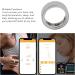 Smart Ring Health Tracker - Fitness Tracker for Men & Women | Heart Rate Sleep Monitoring Body Temperature Steps - Silver No 19 - Buy Online on GoSupps.com