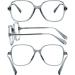 Vision Global Bifocal Reading Glasses +5.00 - Stylish Square Blue Light Blocking Computer Readers for Men & Women - Retro Gray K8008-1 - Buy Online on GoSupps.com