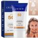Sun Protection Light and Breathable Sunscreen Cream Daily UV Defense Sunscreen Sunscreen Spf 50 for Face Face Sunscreen Moisturizer Best Sunscreen for Face Sun Protection Breathable Sunscreen Cream
