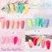 Gellen 16 Colors Gel Nail Polish Kit with Top & Base Coats - Trendy Rainbow Pastel Home Gel Manicure Set - Buy Online on GoSupps.com