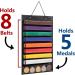 AFUOWER Martial Arts Belt Holder & Medal Display - Holds 8 Belts and 5 Medals (Black) - Buy Online on GoSupps.com