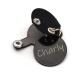 Personalized Dog Brand Pocket with Push Button - Engraved Synthetic Leather Tags in Blue Black Red Yellow | 30mm Control Space - Buy Online on GoSupps.com