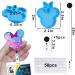 Juome Resin Molds Badge Reels Set - Mouse Head Bow Silicone Molds for Epoxy Resin Casting with Retractable Badge Clips - DIY Crafts Badge Holder Making Kit - Buy Online on GoSupps.com