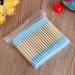 Rtengtunn 100pcs Double Head Cotton Swabs - Cosmetic Makeup & Ear Bud Cleaning Tools - Blue - Buy Online on GoSupps.com