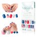 Vamony Press On Nails Short Length Acrylic Nail Tips Kit  Press On Toenails 56 Square Shape With Design  Fakes Nails For Manicure And Pedicure  Nail Art Gel Nail Kit For Women  National Flag