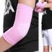 Kids Arm Guard Compression Elbow Pads Children Elbow Sleeves Elbow Protection for Cycling Sports Basketball Volleyball(1 PAIR) (Pink) 1