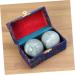 Buy 2 STK Marble Baoding Balls - Chinese Stone Massage Balls for Stress Relief | Heartstones Natural Massage Balls - Buy Online on GoSupps.com