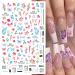 3D Butterfly Nail Art Stickers - Colorful Designs for Acrylic Nails - 8 Sheets - Buy Online on GoSupps.com