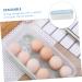 1pc Box Egg Storage Box Eggs Egg Holder for Refrigerator Household Kitchenware Earth Tones re-usable Blue 24x11.5cm - Buy Online on GoSupps.com