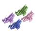 AmanMark 4pcs Hair Claw Clips - 4.3 Inch Plastic Non-Slip Acrylic for Thick Strong Hold Women Girls (Purple Pink Green Navy Blue) Large