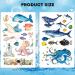 Ocean Animals Temporary Tattoos for Kids - Sea Life Fake Tattoos for Party Favors - Dolphin, Shark, Octopus, Fish, Starfish Stickers - Baby Shower, Birthday Gifts - Buy Online on GoSupps.com
