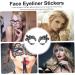 FOMIYES 15 Pairs Lace Eye Stickers Nail Sticker Reusable Eyeshadow Stickers Makeup Stickers Jewelry Prom 13x6.5cmx3pcs Blackx3pcs - Buy Online on GoSupps.com