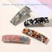 Rectangular Acetate Hair Clips - French Style Hair Accessories for Thin & Thick Hair (Set of 4) - Shop Internationally - Buy Online on GoSupps.com