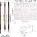 PandaHall 12pcs Chinese Calligraphy Set with Brush Water Writing Cloth Paper and Traditional Brushes for Beginners - 17x13 - Buy Online on GoSupps.com