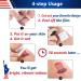 Masper 10 Sheets USA Patriotic Temporary Tattoos - American Flag Red White and Blue 4th of July Face Tattoo - Pack of 10 - Buy Online on GoSupps.com