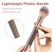Double-Ended Foundation Makeup Brush - Angled & Round Top for Liquid Powder & Cream Blending | International Shipping Available - Buy Online on GoSupps.com
